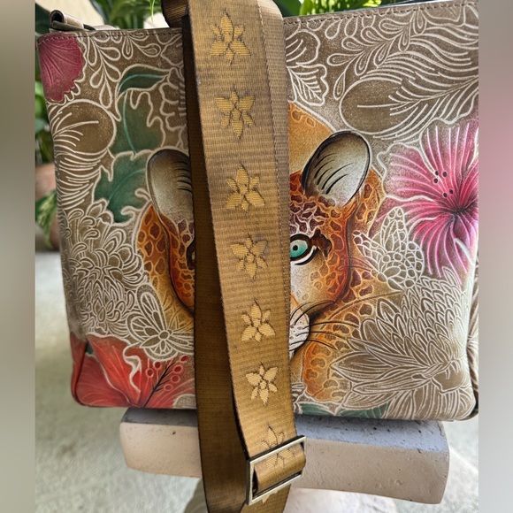 ANUSCHKA Cleopatra's Leopard Print Crossbody Bag - Picture 10 of 16